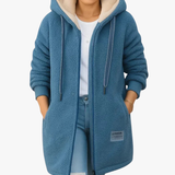 Cecilia – Giacca lunga con cappuccio e zip – 1