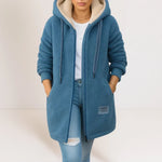 Cecilia – Giacca lunga con cappuccio e zip – 2