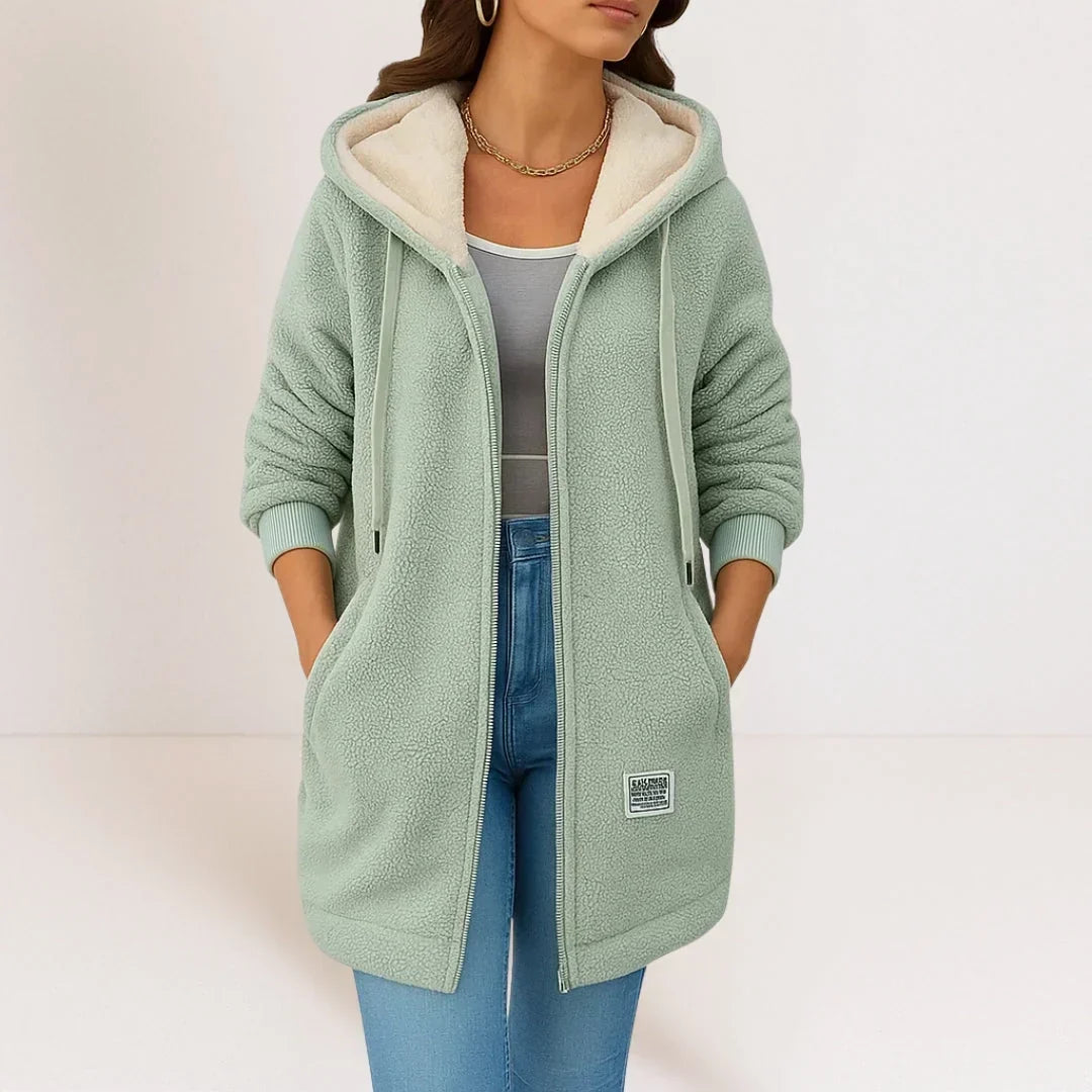 Cecilia – Giacca lunga con cappuccio e zip – 3