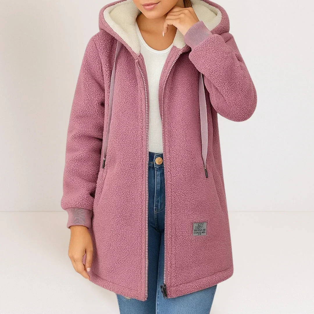 Cecilia – Giacca lunga con cappuccio e zip – 4