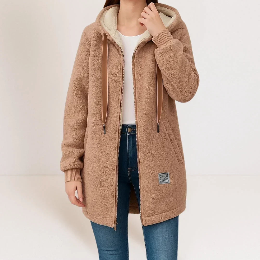 Cecilia – Giacca lunga con cappuccio e zip – 5