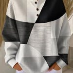 Consuelo | Maglione Henley con motivo geometrico