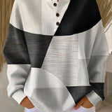 Consuelo | Maglione Henley con motivo geometrico