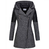 Rose — Giacca invernale con zip asimmetrica
