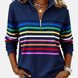 AURELIA | FELPA A RIGHE ZIP
