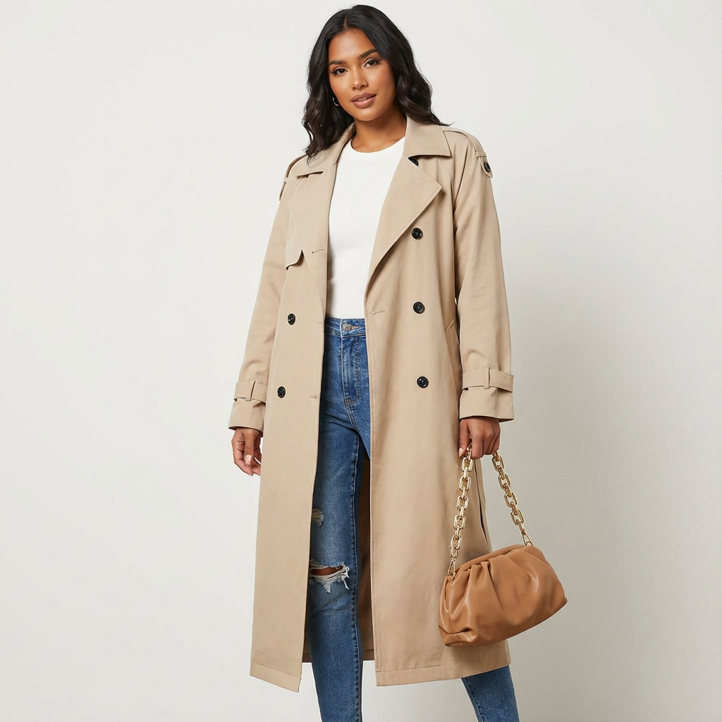 Daria – Trench lungo con cintura – 1
