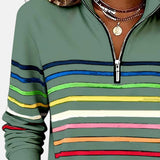 AURELIA | FELPA A RIGHE ZIP