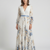 Lavinia | Abito Maxi Floreale a Maniche Lunghe