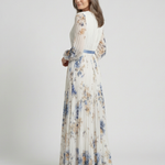 Lavinia | Abito Maxi Floreale a Maniche Lunghe