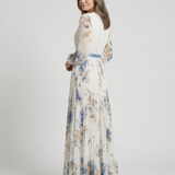 Lavinia | Abito Maxi Floreale a Maniche Lunghe