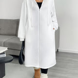 Donatella – Giacca lunga con cappuccio e zip – 10