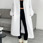 Donatella – Giacca lunga con cappuccio e zip – 2
