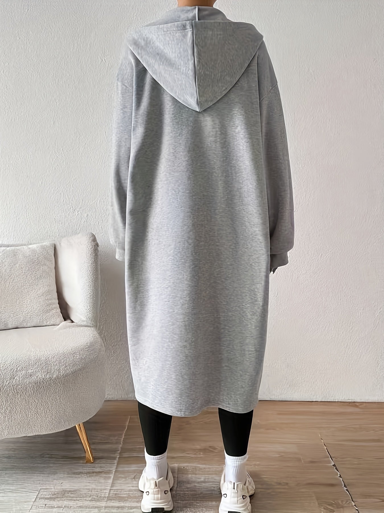 Donatella – Giacca lunga con cappuccio e zip – 6