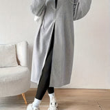 Donatella – Giacca lunga con cappuccio e zip – 7