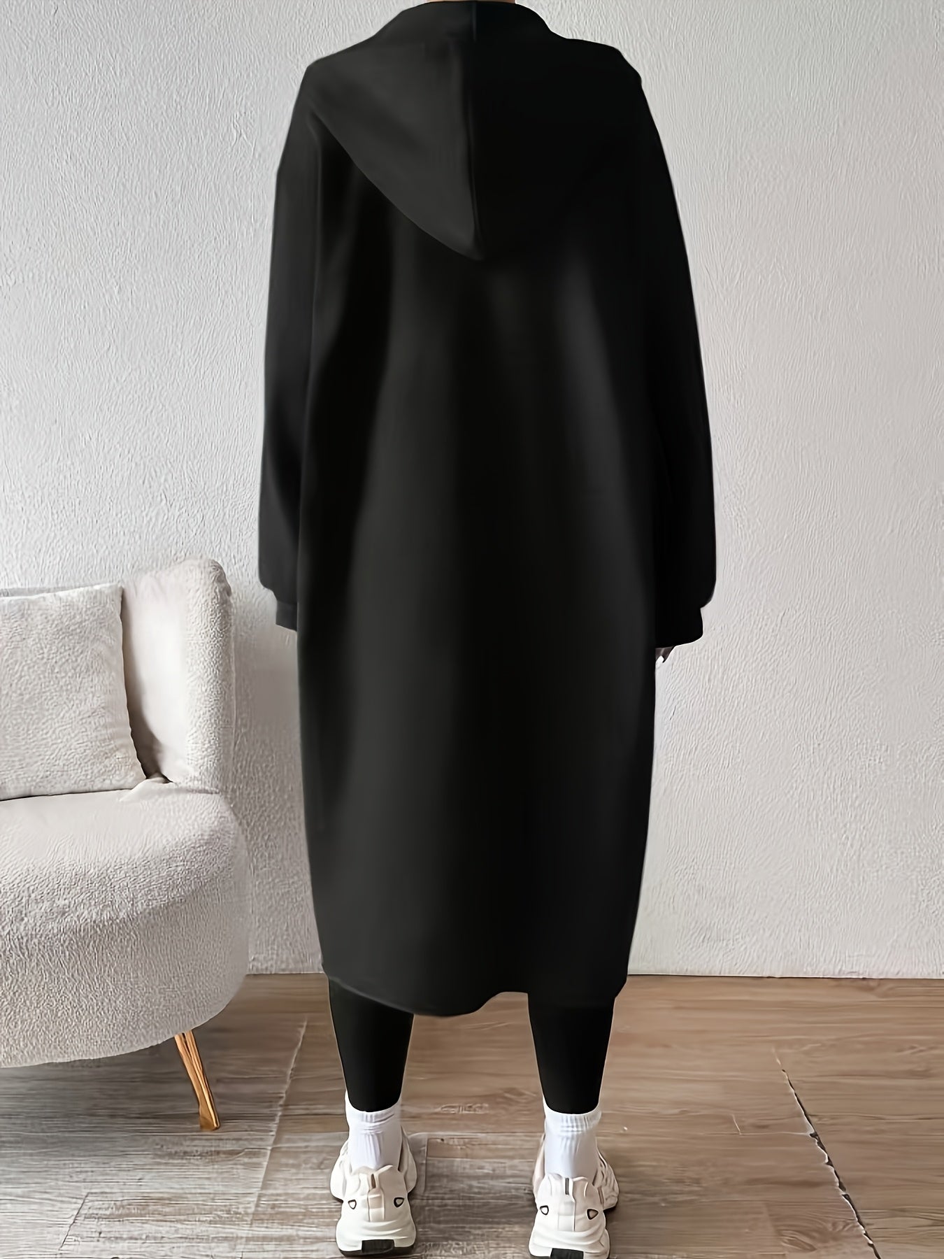 Donatella – Giacca lunga con cappuccio e zip – 9