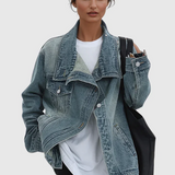 Bella™ — Giacca in denim dal design artistico