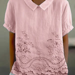 LILY | CAMICIA RICAMATA A FIORI