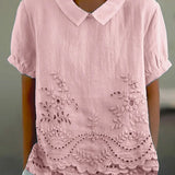 LILY | CAMICIA RICAMATA A FIORI
