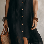 Moderno Boho | Vestito Midi in Lino Senza Sforzo