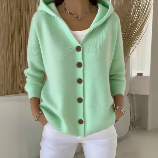 CLAUDIA |CARDIGAN CON CAPPUCCIO