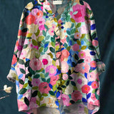 ELYSANDE | BLUSA FLOREALE MULTICOLORE