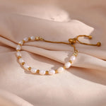 Elegante bracciale romantico con perle – Immagine 1