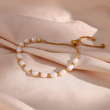 Elegante bracciale romantico con perle – Immagine 1