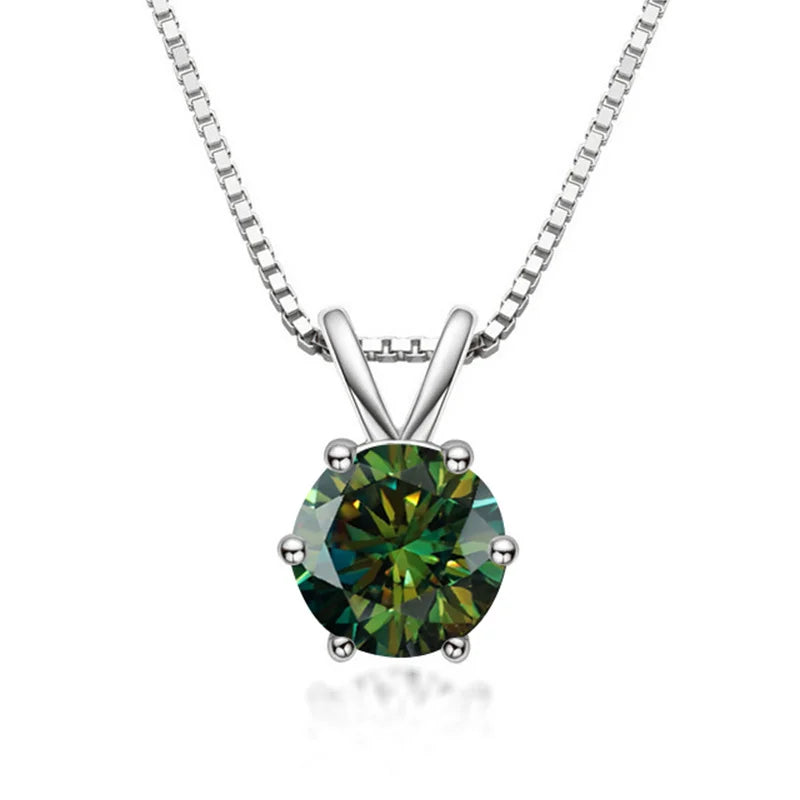 Elegante collana solitario con moissanite – Immagine 11