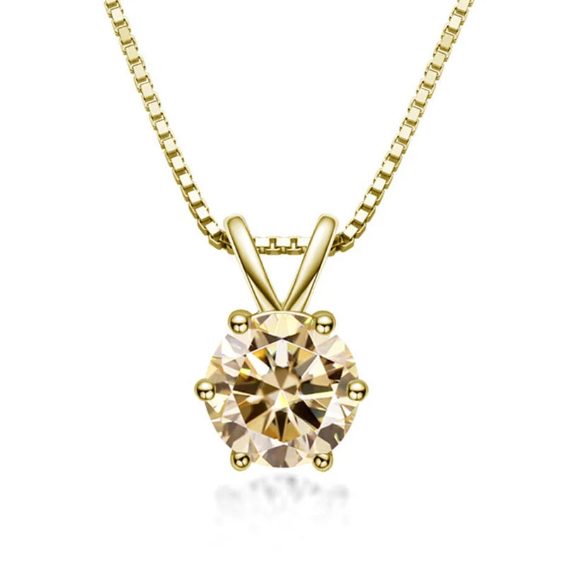 Elegante collana solitario con moissanite – Immagine 3