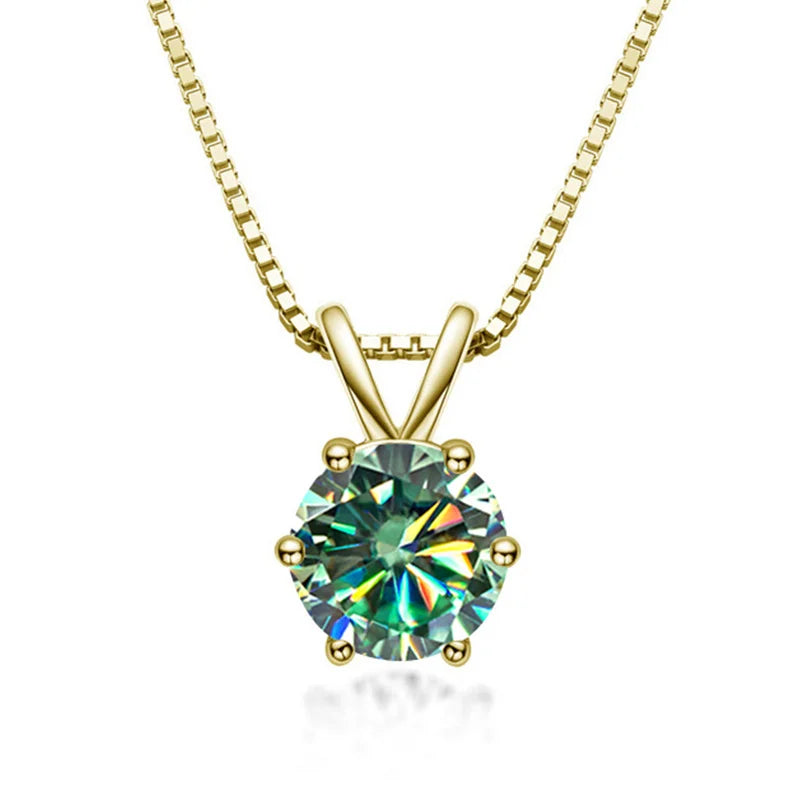 Elegante collana solitario con moissanite – Immagine 6