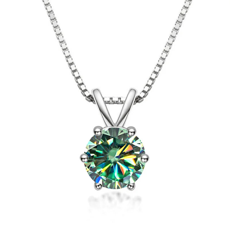 Elegante collana solitario con moissanite – Immagine 7