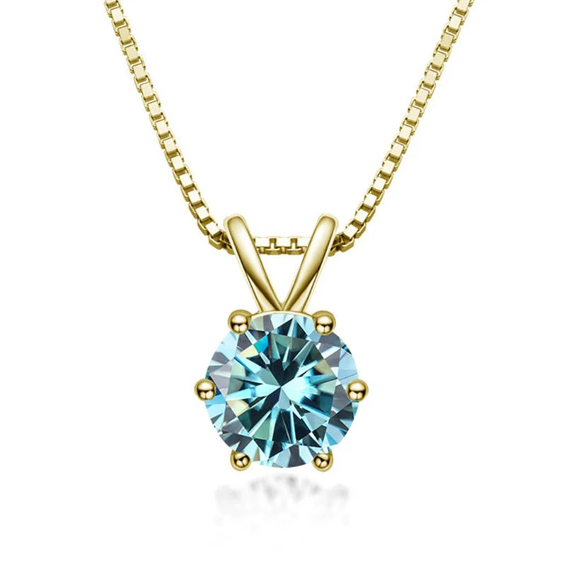 Elegante collana solitario con moissanite – Immagine 8