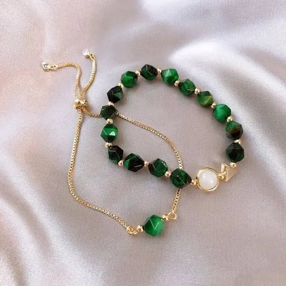 Elegante set di bracciali verdi – Immagine 1