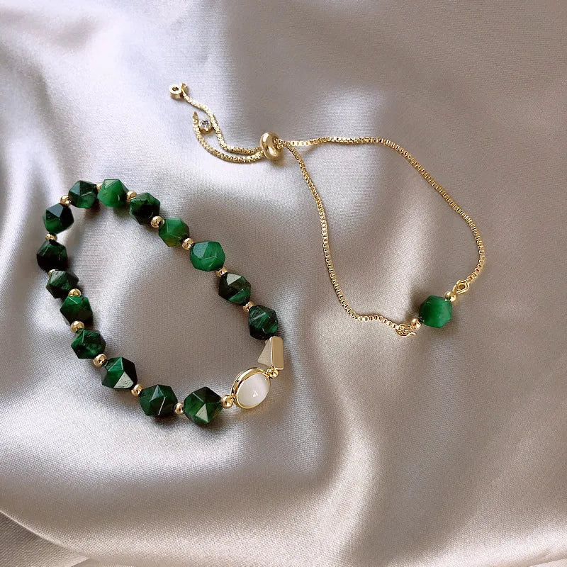Elegante set di bracciali verdi – Immagine 2