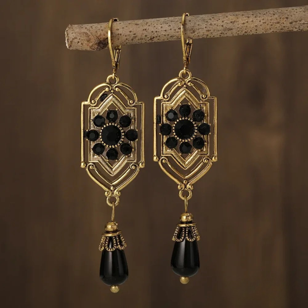 Eleganti orecchini pendenti con cristalli – Immagine 1