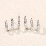 Eleganti orecchini tripli – Immagine 10