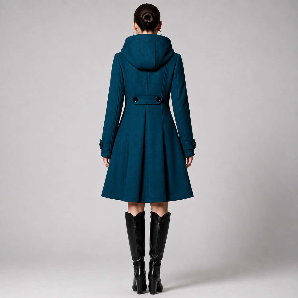 Ester – Cappotto strutturato con cappuccio – 5