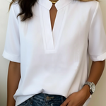 Élise | Blusa a Maniche Corte con Scollo a V