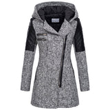 Rose — Giacca invernale con zip asimmetrica