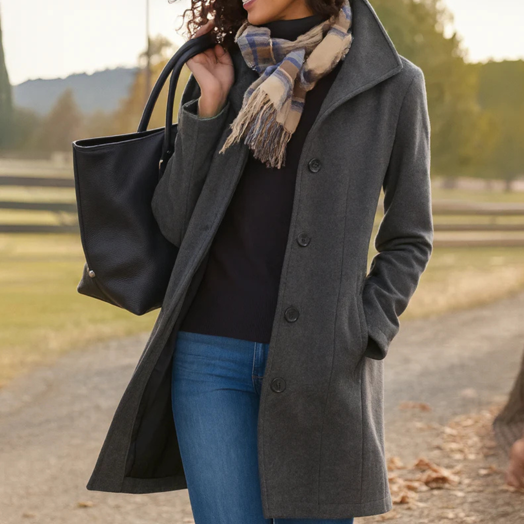Fabiana – Cappotto dritto con bottoni – 3