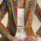 Faustine | Blazer Donna con Motivo Medaglione