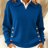 Erminia | Maglione Polo con Bottoni