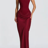 Luna · Vestito maxi con scollo quadrato