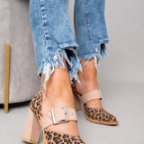 Ilana™ | Tacchi a blocco con audace fantasia leopardata