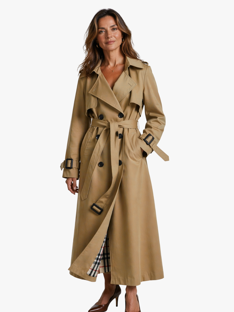 Federica – Trench doppiopetto con cintura – 1