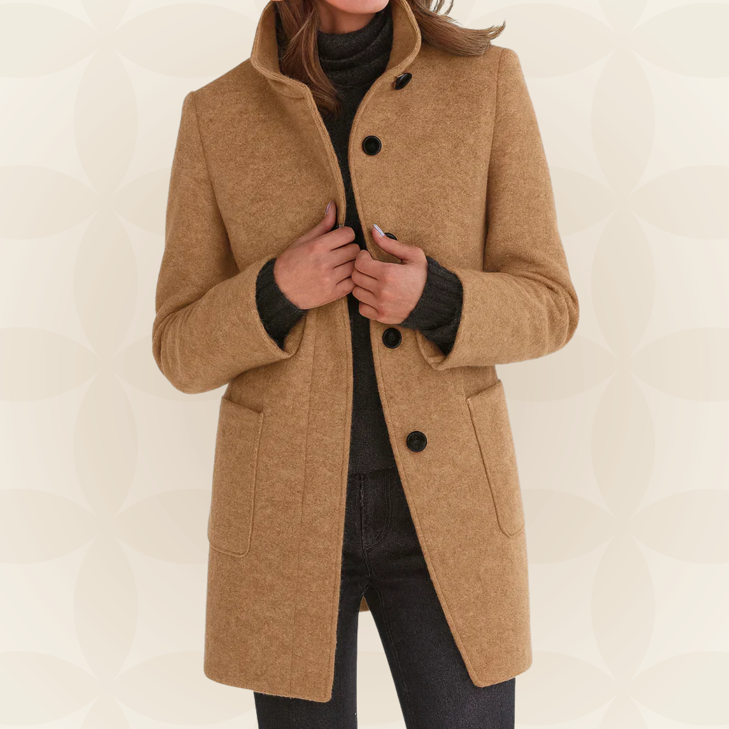 Fiorella – Cappotto con collo alto – 7