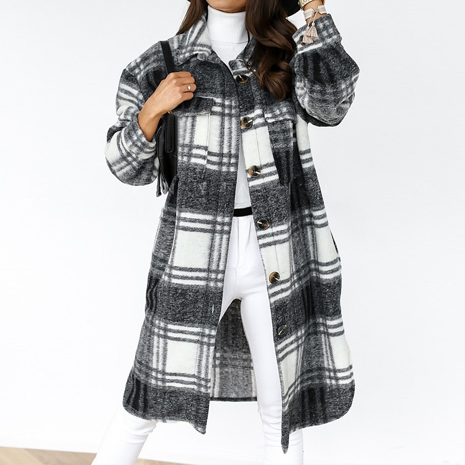 Flavia – Cappotto maxi con bottoni – 2