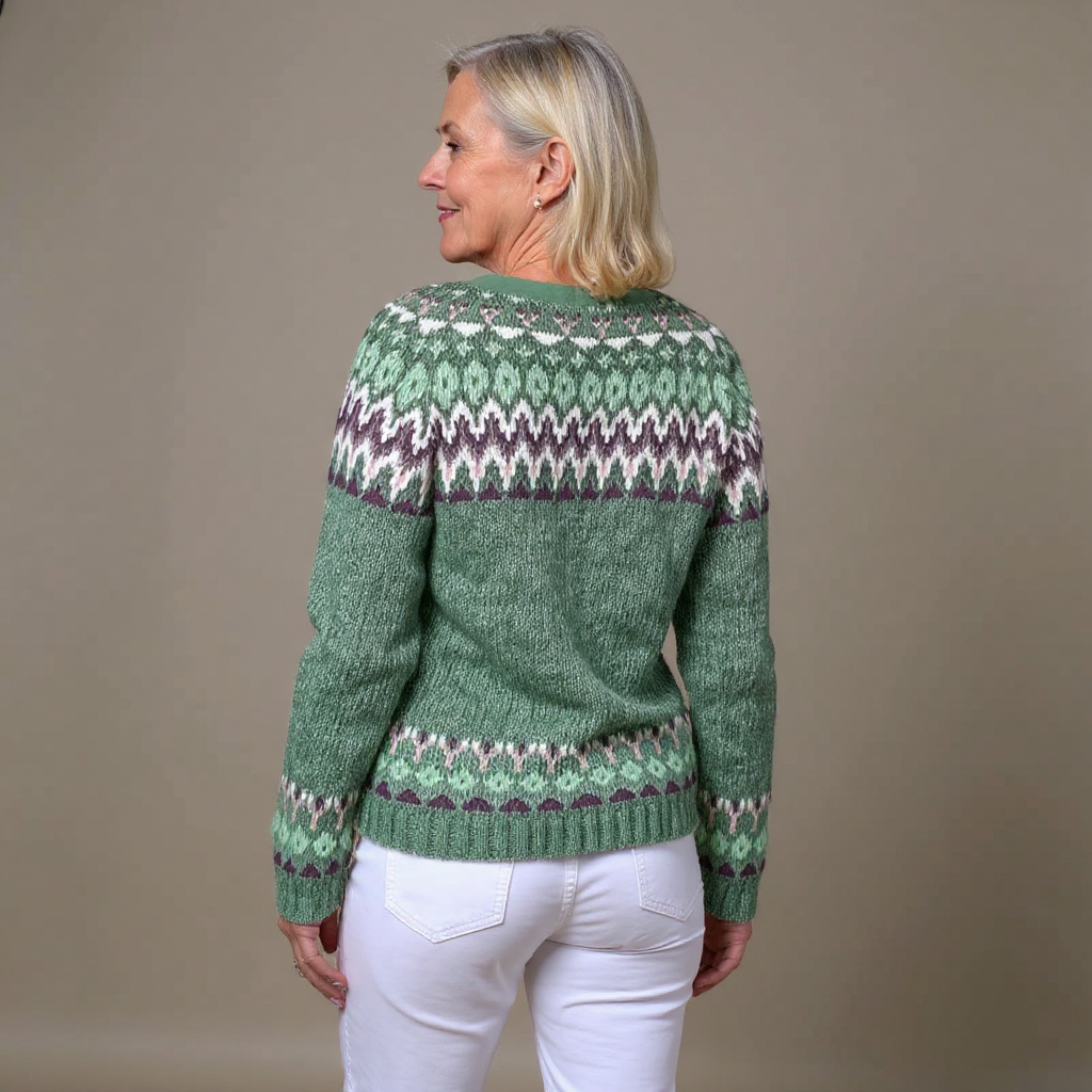 Ornella™ | Cardigan Nordico Raffinato