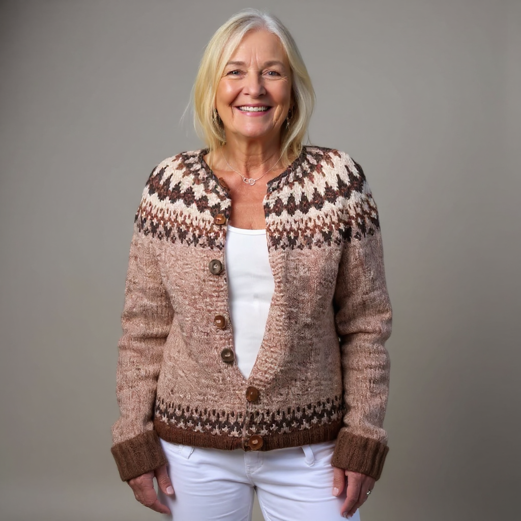 Monica™ | Cardigan Nordico Raffinato
