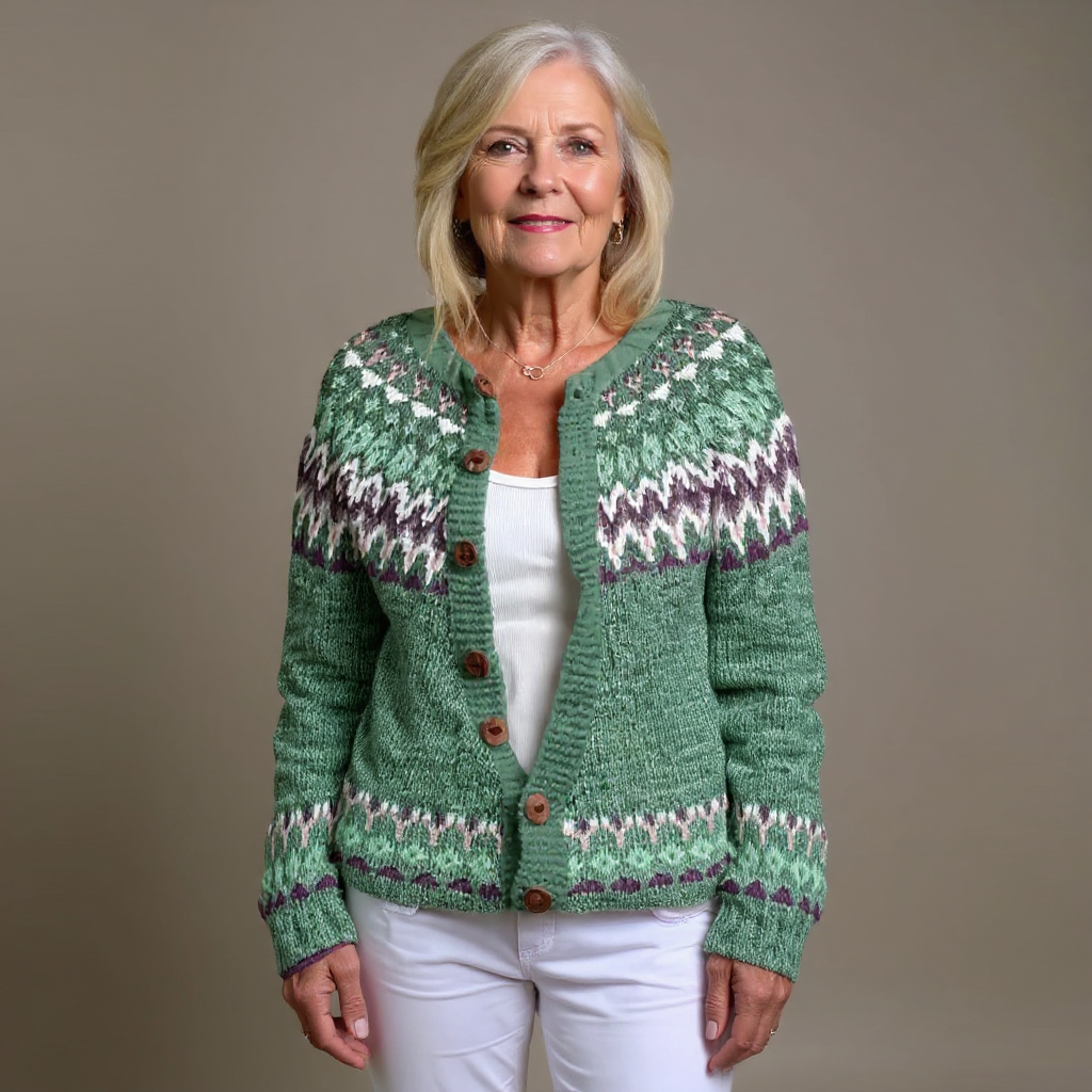Ornella™ | Cardigan Nordico Raffinato